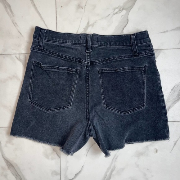 Madewell black washed Denim Shorts High‎ rise 28 - Picture 2 of 6